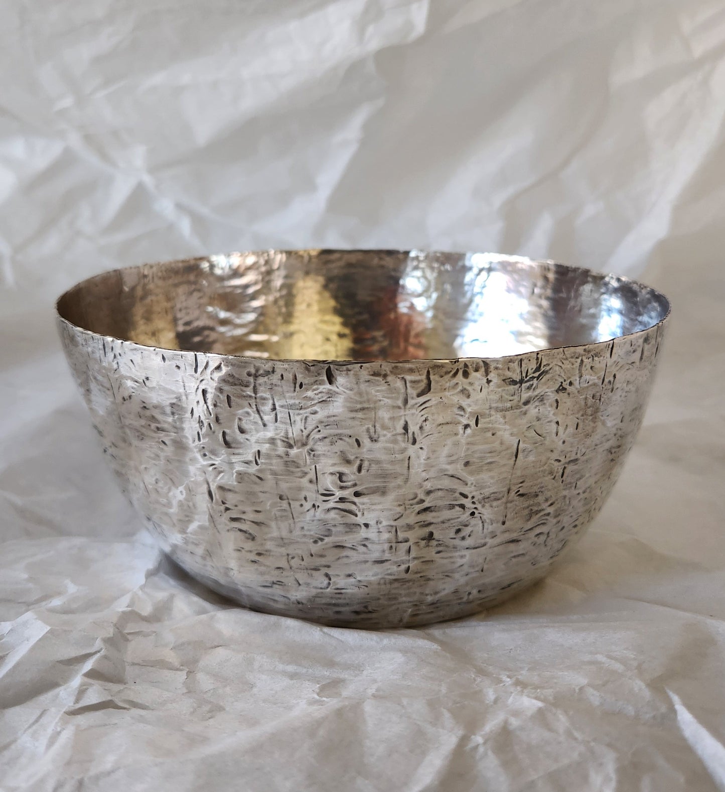 Tapio Wirkkala Textured Silver Bowl