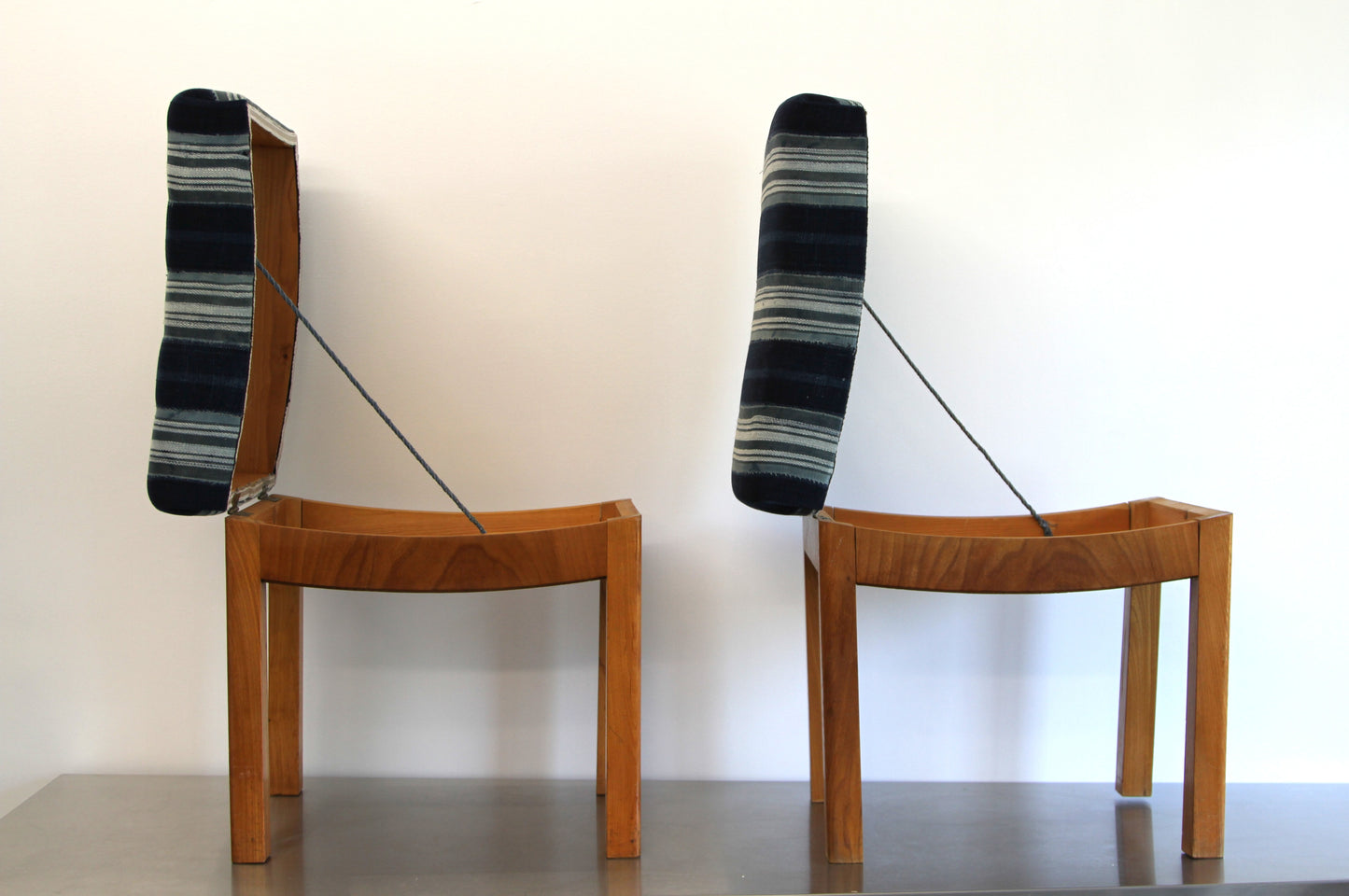 Danish Footstools with Pop-Up Storage