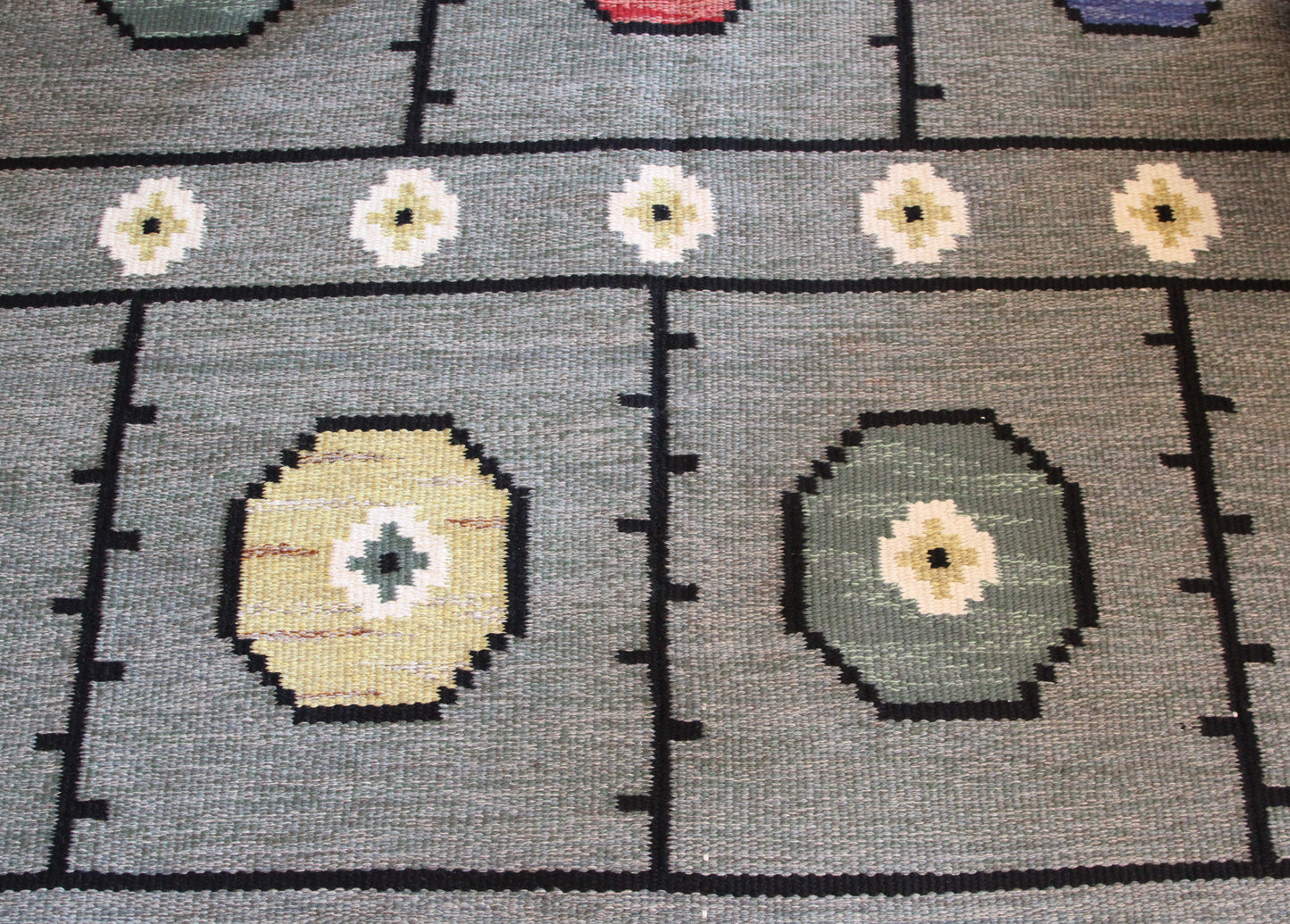 Swedish Rölakan Flat Weave Wool Rug  (ON HOLD UNTIL 2/7)