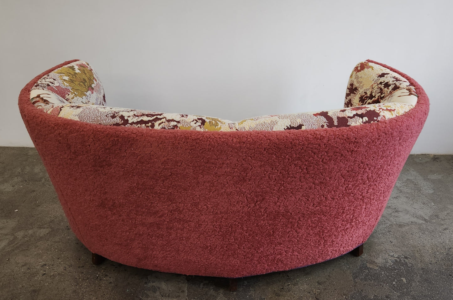 Colorful Danish Curved MCM Sofa