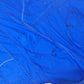 Danish Club Chair 1930s, electric blue Maki Yamamoto Couture Fabric