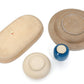 Nils Kähler: collection of blue glazed stoneware pieces