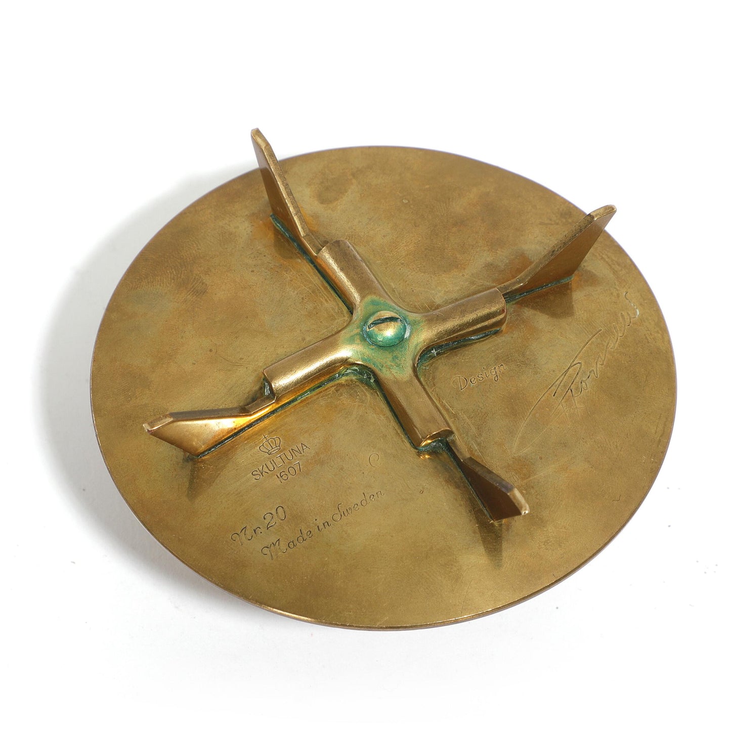 Pierre Forssell Brass Candle Holders