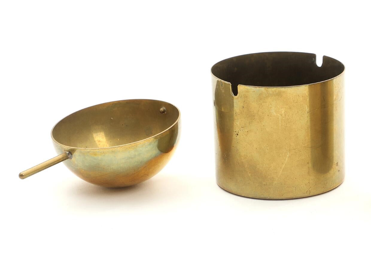 Arne Jacobsen Brass “Cylinda-line” Ashtray, 1967