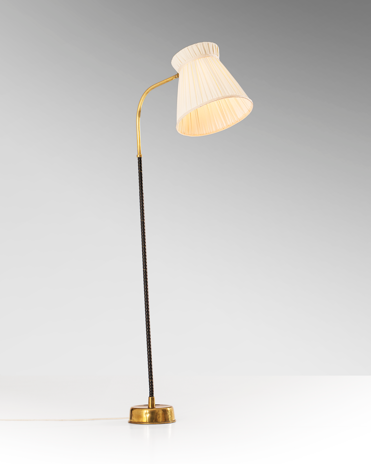 Lisa Johansson-Pape Faux Leather Wrapped Floor Lamp, 1951 - SOLD!