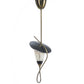 Solbergs Fabrikker: Pendant of Brass, Glass & Lacquer