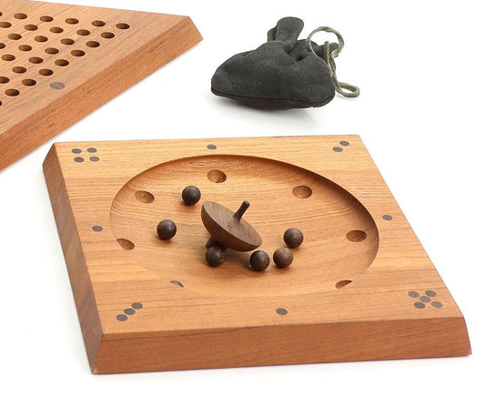 Piet Hein "Roulette" Game of Teak & Black Walnut, 1962
