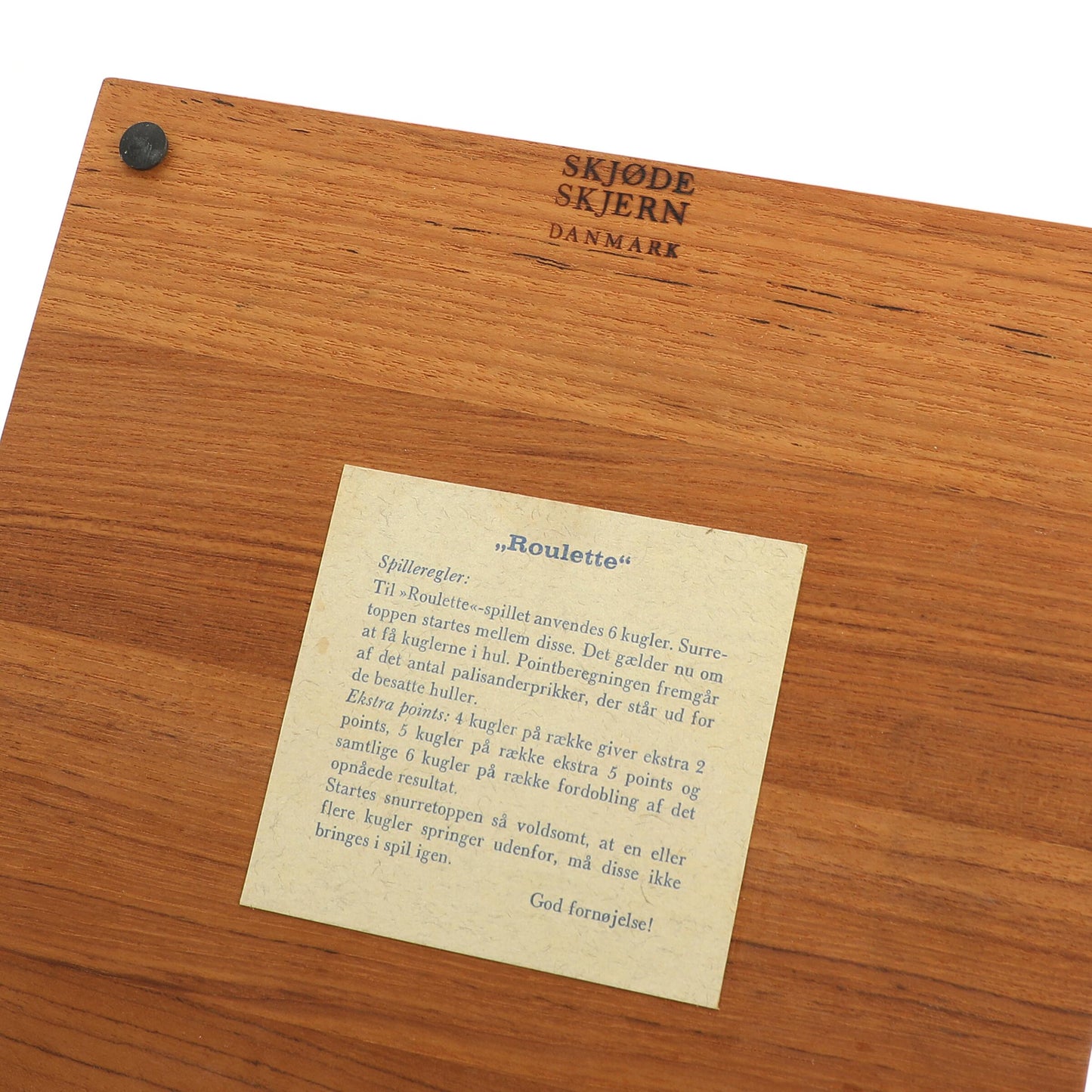 Piet Hein "Roulette" Game of Teak & Black Walnut, 1962 (ON HOLD)