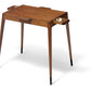 William Watting Rare Walnut Table with Brass Pull-Out Trays