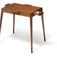 Rare Walnut Table with Brass Pull-Out Trays by William Watting