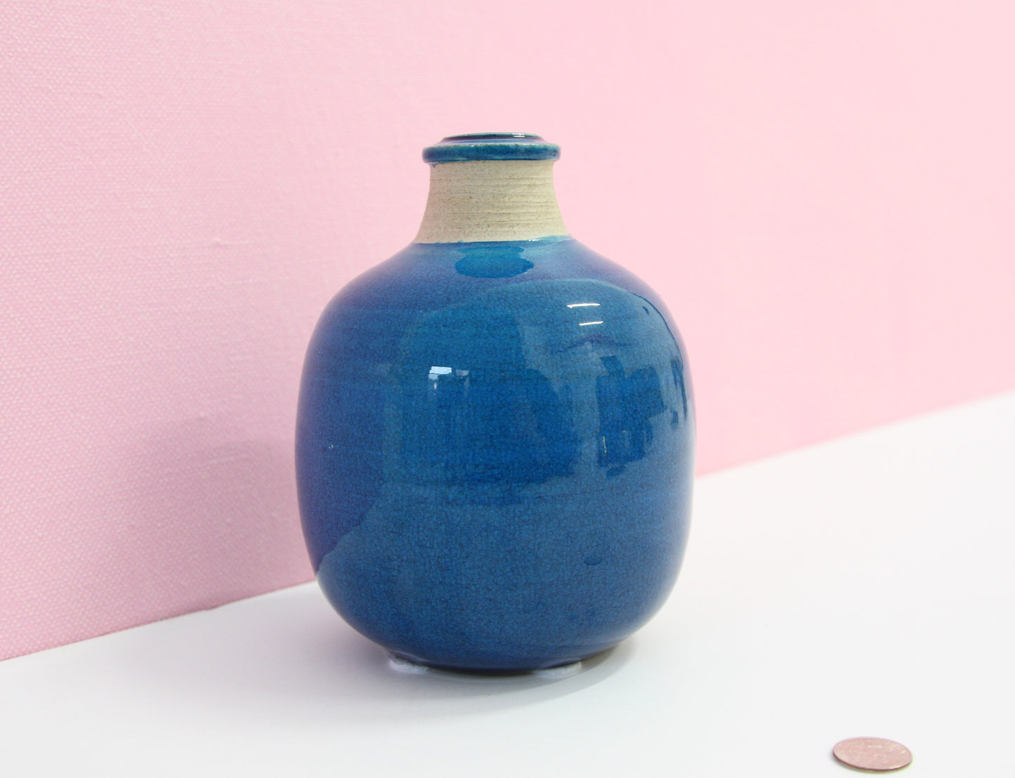 Nils Kähler: collection of blue glazed stoneware pieces