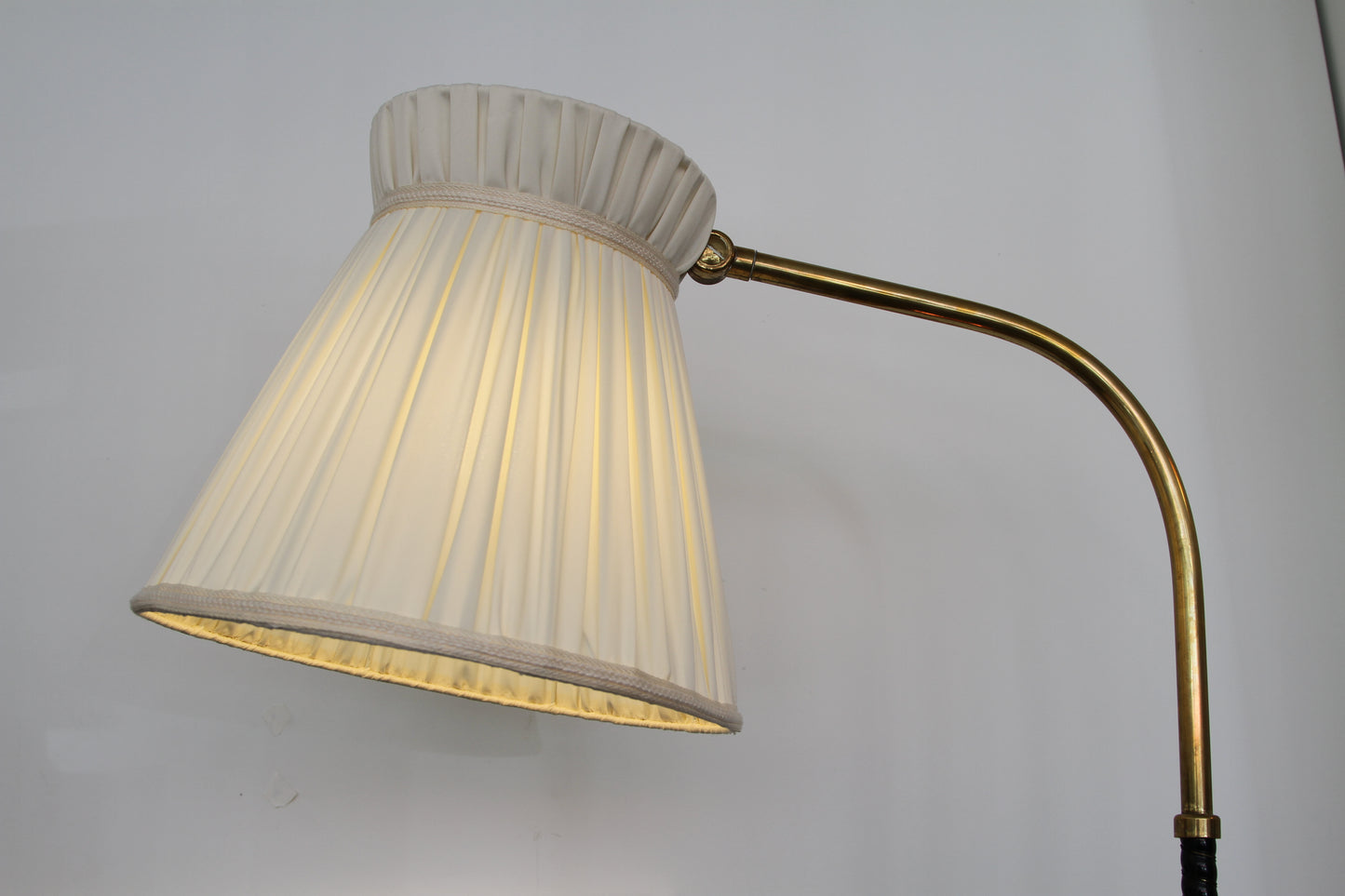 Lisa Johansson-Pape Faux Leather Wrapped Floor Lamp, 1951 - SOLD!