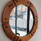 Swedish Solid Pine Wall Mirror, 1970s